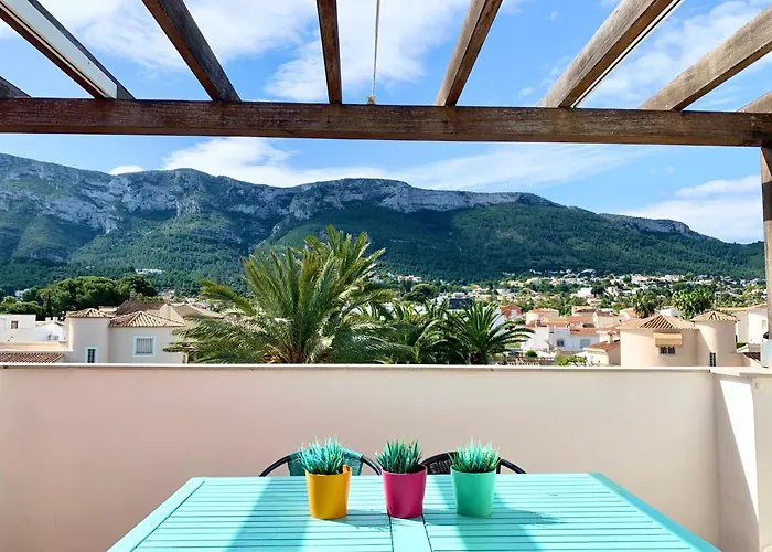 Apartment Hoteltype Penthouse 2 Beds, Parking, Wifi & Pool Stunning Views Denia